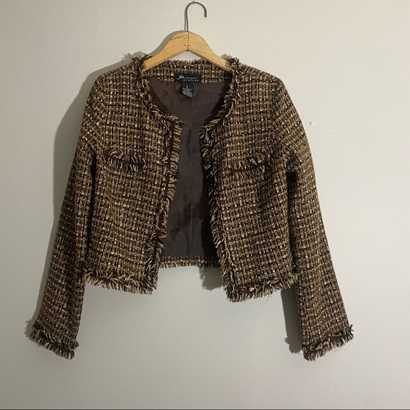 Adorable 90s Vintage JM Atelier Tweed Dress & Jacket Set - Picture 4 of 15